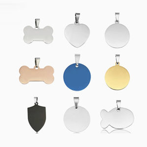 Bán buôn tùy chỉnh Pet <span class=keywords><strong>ID</strong></span> <span class=keywords><strong>tag</strong></span> Nhôm Tên trống Dog Tags Mặt dây chuyền biểu tượng tùy chỉnh khắc Laser Cá Nhân Dog <span class=keywords><strong>Tag</strong></span> - Product Image 2