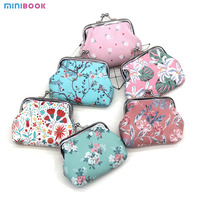 Porte-monnaie vintage Minibook en cuir véritable personnalisé, mini porte-monnaie mignon pour femme, enfant, étudiant, pochette à monnaie rétro avec boucle, cadeau