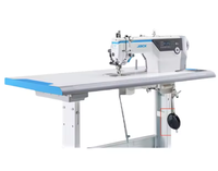 Nouvelle Machine à Coudre Industrielle H7 à Plateau Plat, Informatisée et Programmable, à Moteur, Point Unique, Entraînement Direct, Alimentation Automatique Supérieure et Inférieure, Transport par Piétement