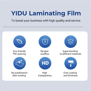 للبيع بالجملة تغليف حراري شفاف ساخن إيفا لطباعة لفة تصفيح صلب مقاوم للرطوبة فيلم تصفيح - Product Image 3