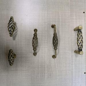 European Style Birdcage Cabinet Handle Iron Alloy <b>Black</b> Single Hole Durable Furniture Hardware - Product Image 3