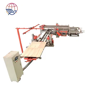 Automatische Sperrholzproduktions-Zerkleinerte Säge-Kanten-Sägemaschine mit PLCTM Lagerkern für Holzproduktionsanlagen