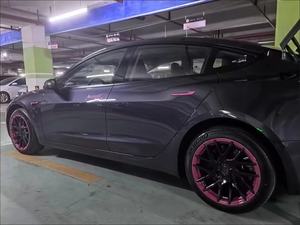 Personnalisation de moyeu de roue de 18 pouces de haute qualité 4 pièces accessoires de voiture capuchons de moyeu de roue pour Tesla modèle 3 - Product Image 4