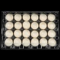 Barquette en plastique PET transparente à 20, 24 ou 30 alvéoles pour œufs de caille, emballage jetable pour œufs de poule et de caille avec couvercle