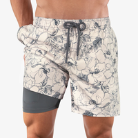 Beste prijs heren zomer zwemshorts grappige fruitprint strandshorts kinder zwemkleding