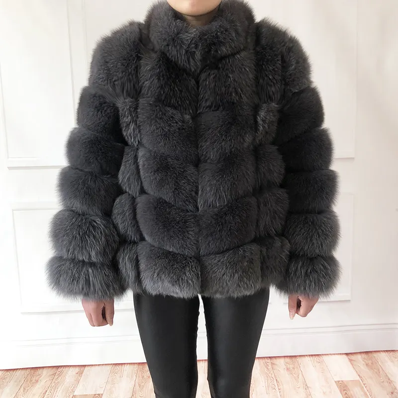 गर्म बिक्री अनुकूलित आकार वियोज्य आस्तीन प्लस आकार महिलाओं की जैकेट सर्दियों फॉक्स अशुद्ध फर कोट