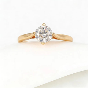 Diamond Fashion Jewelry Fashion Big ZIRCON Engagement Ring 18K Gold Plated Wedding Rings - Product Image 5