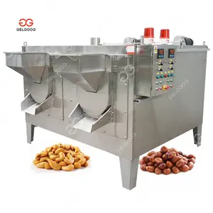 Electromagnetic Stainless Steel Cashew Nuts Mixing and Roasting Machine Drum Type Peanut Roaster