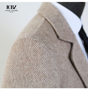 Cappotti Trench di Lusso Personalizzati in Lana Pettinata, Soprabiti Caldi Invernali Lunghi da <span class=keywords><strong>Uomo</strong></span> in <span class=keywords><strong>Cashmere</strong></span> - Product Image 2