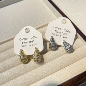 Modern Women Tear-drop Full Zirconia Drop Huggies <strong>Earrings</strong> Wholesale <strong>Statement</strong> <strong>Earrings</strong> - Product Image 6