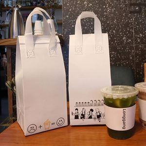 Sac isotherme personnalisé en non-tissé avec logo, en aluminium, étanche, pour café à emporter, repas, aliments, boissons, emballage à emporter - Product Image 4