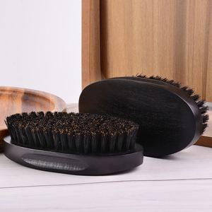 Wholesale Custom Black Men Wooden <b>Beard</b> Brush High Quality Natural Boar Bristle <b>Beard</b> Brush - Product Image 6