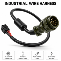 Câble de raccordement MIL-DTL-5015 MS3106 avec fiche aviation 4 broches vers Molex 39039062, avec noyau en ferrite, 12V, pour alimentation PC et refroidissement liquide