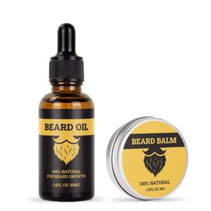 Set de Cuidado Masculino al por Mayor de Fábrica, Bálsamo 100% Natural para el Crecimiento de la Barba, Humectante con Aceites de Jojoba y Argán - Product Image 1