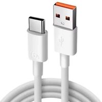 Cables de Carga Rápida USB a Micro TIPO C 6A, Cable de Carga Rápida USB-C a C, Cable de Transferencia de Datos de Cobre Puro para Teléfono Móvil