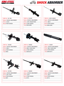Amortiguador de Coche OE 52610-SKN-G01 52611-S9A-A03 52611-S9A-A12 52611-S9A-G02 52611-S9A-N03 52611-SKN-G01 para <span class=keywords><strong>HONDA</strong></span> <span class=keywords><strong>CRV</strong></span> K20 K24 - Product Image 5