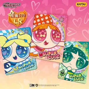 POWERPUFF GIRLS Blind Box verzamelkaartspel Anime personage schattige accessoires verjaardagscadeau exquisiete speelgoed papier X-element - Product Image 2