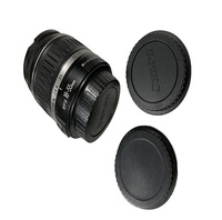 Accessoires pour caméra numérique, 2 pièces, équipement photographique, en plastique noir, couverture avant, couvercle arrière pour objectif M42