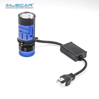 AILECAR NCX4 H4 Lente de Proyector Mini Bi-LED Plug and Play con Válvula Solenoide y Controlador Externo 20000LM 190W 6500K Ajuste Universal