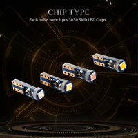 Ampoule LED T5 pour instruments de voiture, 1SMD 3030, lampe d'instrument 12V, indicateur d'avertissement de tableau de bord, T5 W1.2W W2.3W W2W WBT5