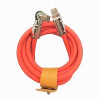 Kabel TPE Tipe-C PD 3A Pengisian Cepat 60W Rotasi 180° Konduktor Tembaga Murni Kepang untuk Ponsel Komputer Kamera IOS