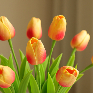 Tulipani Artificiali in PU Economici all'Ingrosso, Effetto Realistico, 32cm, Blu e Neri, per Decorazione Casa e Ufficio - Product Image 4