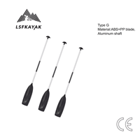 Pagaie de kayak standard en 2 parties, manche en aluminium réglable, double lame, pour adultes et enfants, kayak, canoë, pêche en bateau