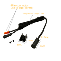 Interrupteur Tactile Intelligent à Capteur de Luminosité 8 Ans Série Ultra 2612 Noir à Contrôle Individuel 5V 12V 24V 36V pour Éclairage LED