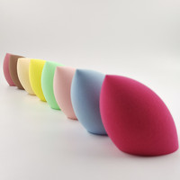 Éponge de maquillage lavable en forme de goutte d'eau à découpe oblique Soft Beauty, éponge cosmétique, houppettes de maquillage