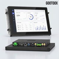 Panel PC Industri 10.1 Inci untuk Arsitektur, Pemasangan Rata, Tahan Air IP65, Sistem Linux Gootoox