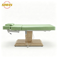 Table de massage électrique de luxe Siman pour soins du visage, 3 moteurs, couleur personnalisable, pour esthéticiennes, extensions de cils, salon de beauté, spa, salon