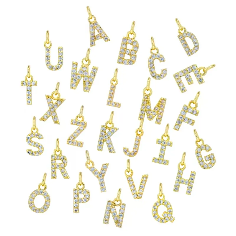 2024 Nieuwste Eerste Alfabet Letter Charm Hanger A To Z Ontwerp Voor Sieraden Armband Maken