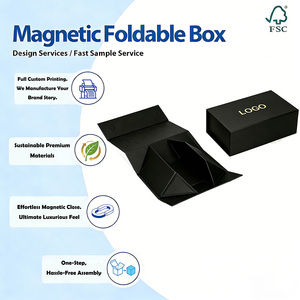 <span class=keywords><strong>Caja</strong></span> <span class=keywords><strong>de</strong></span> Cartón Personalizada, <span class=keywords><strong>Caja</strong></span> <span class=keywords><strong>de</strong></span> Regalo Plegable <span class=keywords><strong>de</strong></span> Papel Magnético Negro Personalizada para Empacar Ropa y <span class=keywords><strong>Zapatos</strong></span> - Product Image 3
