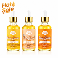 Huile Corporelle Parfumée à la Lavande et aux Fruits, Hydratante et Éclaircissante, à l'Huile de Jojoba, Huile de Massage, Flacon Compte-gouttes en Verre 4fl.oz – Vente en Gros OEM ODM