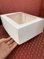 Boîtes alimentaires jetables imprimées en papier kraft, boîtes à gâteaux, boîtes à snacks, emballages pour gâteaux, boîtes à cupcakes, emballages pliables