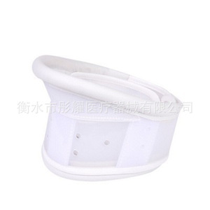 Collarín cervical ajustable, soporte manual de plástico blanco para protección del cuello, uso deportivo - Product Image 4