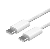 66W/3A Nylon Trenzado USB C Cable de datos de carga rápida Función inteligente 1M TIPO C Cable adaptador de teléfono móvil Teléfono móvil PD Cargador USB