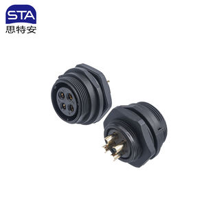 IP67 प्लास्टिक निविड़ अंधकार कनेक्टर SP2110 SP2111 SP2112 <span class=keywords><strong>2</strong></span> <span class=keywords><strong>3</strong></span> 4 5 7 9 12 पिन परिपत्र SP21 निविड़ अंधकार कनेक्टर - Product Image 6