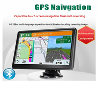 YOSOVLAMP mobil universal, sistem navigasi portabel 7 inci dengan GPS 8GB layar kapasitif eksternal