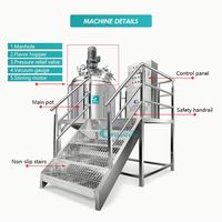 Machine de mélange personnalisable pour shampoing, liquides, détergents, gels douche, et savons liquides cosmétiques, avec chauffage électrique