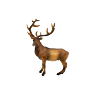 Figura Realista de Alce de PVC, Juguete Ecológico de Plástico de Animal en Maternidad, Escala 1/60, Ideal para Niños y Adultos, Excelente Idea de Regalo Unisex
