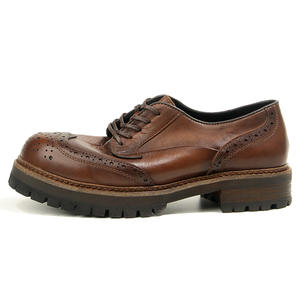 Zapatos de Vestir Casuales de Cuero para Hombre, Diseño de Lujo, Punta Cuadrada, Transpirables, Antideslizantes, con Cordones, para Oficina y Carrera Profesional - Product Image 6