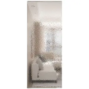 Partição de vidro temperado da porta da sala de estar, arte decorativa ultra branca