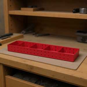 Red <b>Tool</b> Organizer Tray 5003 RB1 Long Storage <b>Box</b> For Workshop Cabinet Use - Product Image 3