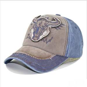 <span class=keywords><strong>Gorra</strong></span> de Béisbol Retro de Vaquero con Bordado de Cabeza de Toro, Estilo Urbano, Lavada, de Alta Calidad, Nueva de <span class=keywords><strong>2021</strong></span> - Product Image 5