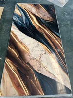 Panneau mural en PVC marbré moderne, imperméable et ignifuge, 1220*2900mm, panneau UV, auto-installable, écologique, décoration de plafond pour TV