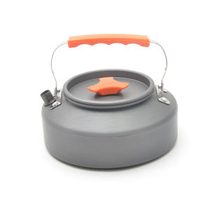 Cafetière portable en aluminium pour l'extérieur, 1,1 L, avec poignée orange, pour le camping, la randonnée et la cuisine - Product Image 4