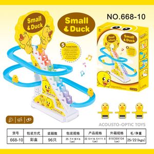 Juguete de Pista de Escalada para Patos de Plástico a Pilas BaoHan, Set de Carreras de Dinosaurios y Pingüinos con Luces y Música - Product Image 6