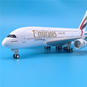 Modelo Desmontable de Airbus A380 de Emirates Airlines con Control de Sonido, 30 cm, Resina ABS con Luz LED Interior, Regalo de Cumpleaños para Niños - Product Image 4