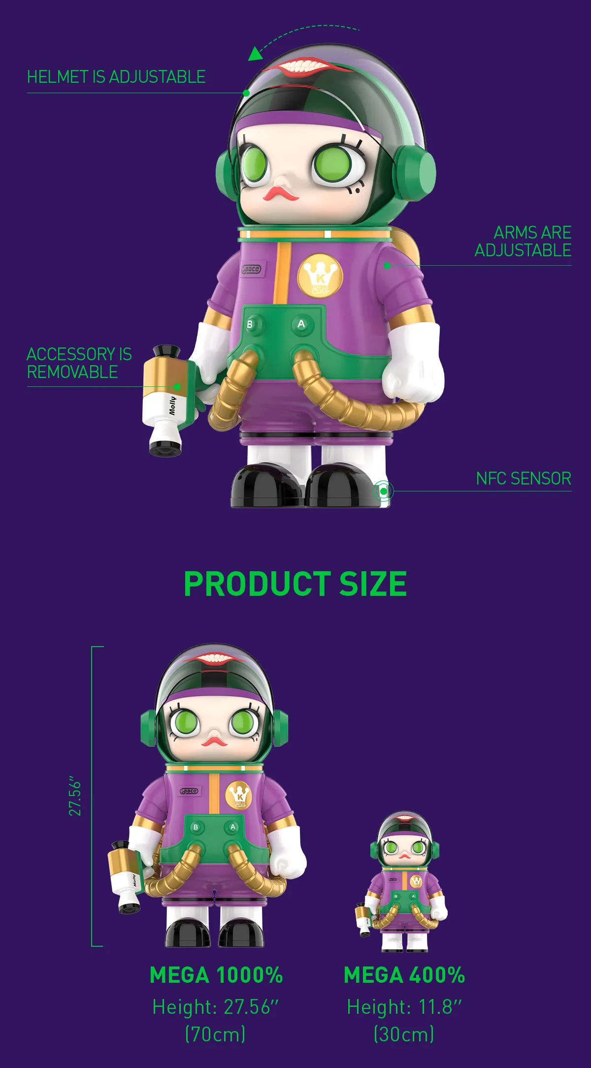Collectible PVC Cartoon Toys - MEGA SPACE MOLLY JOKER